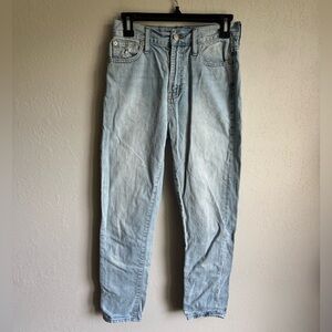 Madewell Light Wash Blue Denim The Perfect Summer Jean Womens 25 Slim Leg